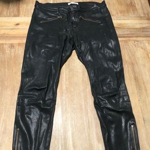 Madewell leather pants